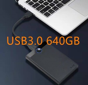 seagate製640GB外付けハードディスク/新品ケース/PC&TV録画&PS4