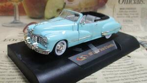 ☆レア絶版*Signature Models*1/32*1947 Cadillac Series 62 Convertible ライトブルー≠フランクリンミント