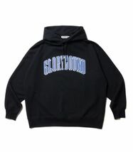 【中古 美品】新作 22ss COOTIE Print Crewneck Pullover Parka (COLLEGE) クーティー スウェット パーカー 定価22000円 XL BLACK_画像1