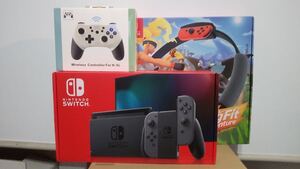 ニンテンドースイッチ本体 グレー&リングフィットアドベンチャー&コントローラー 新品