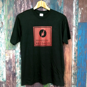 送込　BRAINFEEDER　RECORDS 　ブレインフィーダー　半袖Tシャツ　黒　Mサイズ