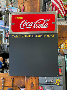 コカ・コーラ　ダイナーチョークボードのエンボスティンサイン ■ アメリカン雑貨 アメリカ雑貨