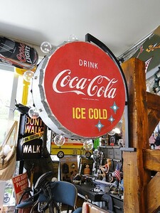 【全国送料無料】コカ・コーラ　ボトルキャップのダブルサイドLEDサイン ■ アメリカン雑貨 アメリカ雑貨 coke