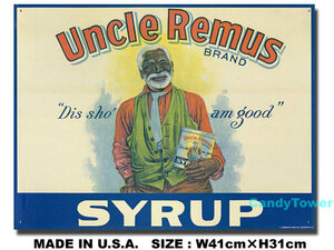 アメリカンブリキ看板 Uncle Remus -SYRUP- アメリカ雑貨 アメリカン雑貨 サインプレート ブランド