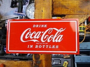 コカ・コーラブランド　ミニティンサイン（レッドロゴ）　アメリカ雑貨　アメリカン雑貨