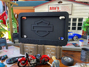 ハーレーダビッドソン シリコン製オフィシャル・ライセンスフレーム USサイズ(バー&シールド) ■ アメリカン雑貨 アメリカ雑貨