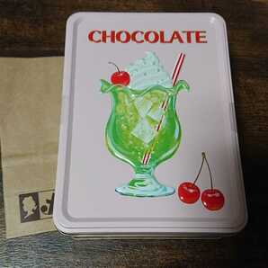 メリーチョコレート はじけるキャンディチョコレート ピンク缶 専用紙袋あり