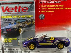 JOHNNY LIGHTNING Johnny Lightning 1/64 Vette 1998 CORVETTE PACE CAR Corvette pace car Indy hole Police 500 INDIANAPOLIS