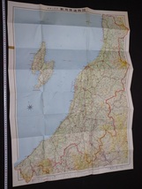 ｆ□　デラックス　新潟県　道路地図　1976年　塔文社　裏面：白地図　/H06_画像2