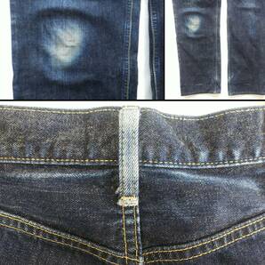 ◆Levi's 502-0303*W34×L34*ジーンズ*鹿革パッチ*インディゴブルー*ダメージ*色落ち*カジュアル*デニム*ジーパン*リーバイス #4998の画像10