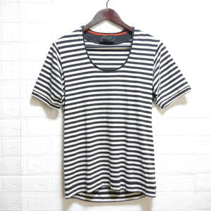 F21 □ DIESEL BLACK GOLD □ ディーゼル　半袖Tシャツ　黒/ボーダー系　中古　サイズ？