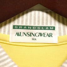 F23 □ Munsingwear Grand-Slam □ マンシングウェア グランドスラム　ポロシャツ　黄　中古　サイズＭＡ_画像7