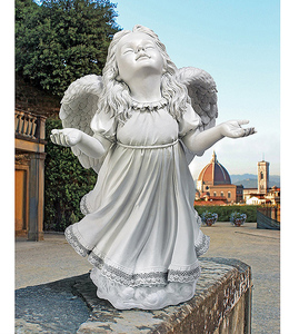 神の恵みの使い、天使彫像 彫刻 ガーデニング 新築祝い 教会 公園 ピロティ エンジェル/ 洋風庭園(輸入品