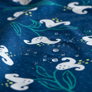 [.. beautiful ] aqua Drop aqua Drop cotton 100cm bamboo . dream two .. navy ( water repelling processing )