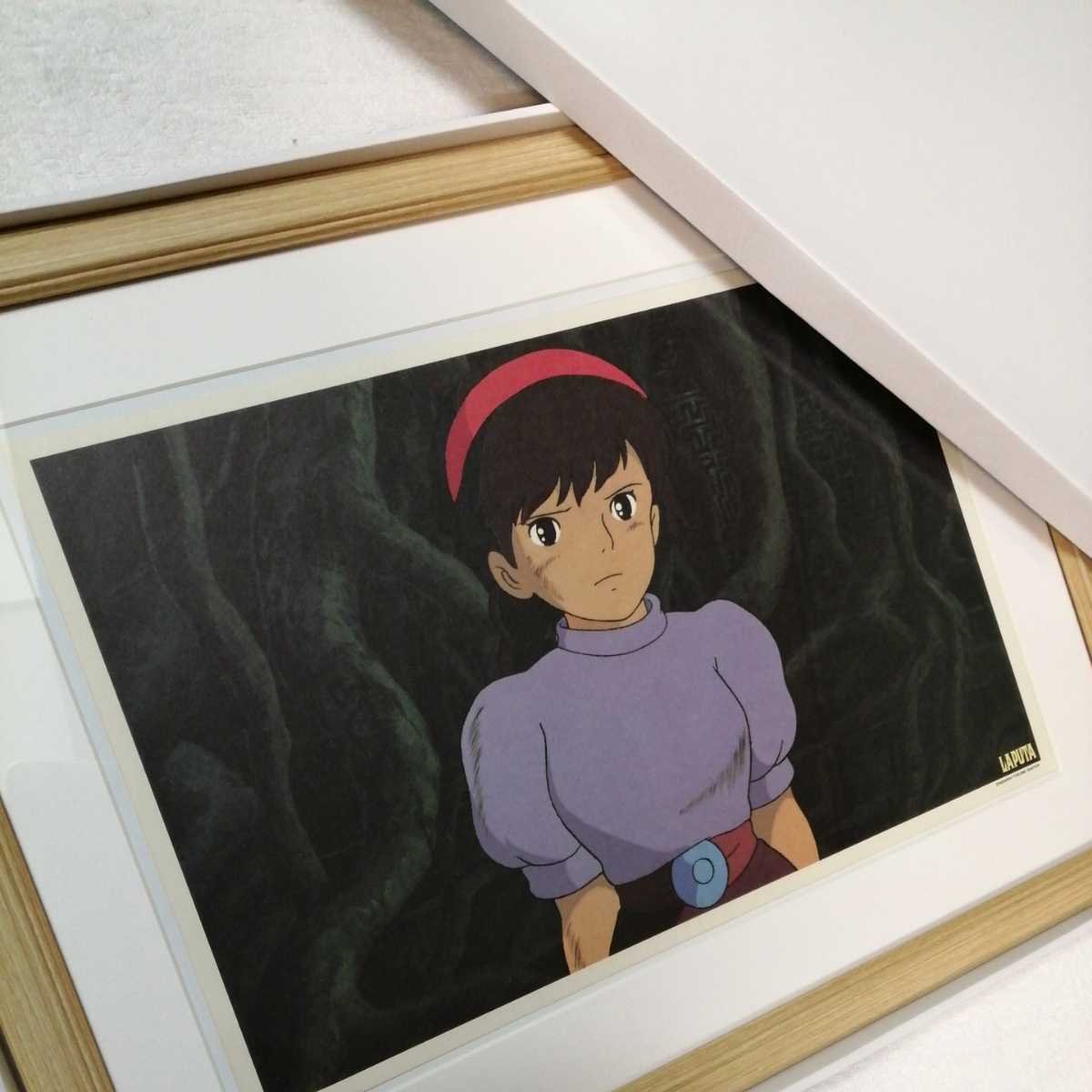 Более 30 лет назад [В то время] Студия Ghibli: Небесный замок [Предмет в рамке] Постер, настенная картина, оригинальная репродукция, осмотр) чел., открытка, Хаяо Миядзаки г, комиксы, аниме товары, другие
