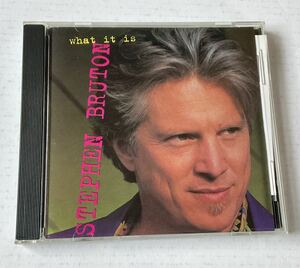 STEPHEN BRUTON. what it is. ☆ ステーヴンブルトン.US盤.1993年dos Records. ボニーレイット参加 カントリー,ブルース