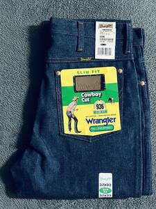 ★ 送料込み 未使用 米国製 デッドストック ヴィンテージ Wrangler 936DEN COWBOY CUT W32XL33 ラングラー カーボーイカット 80s 90s ★