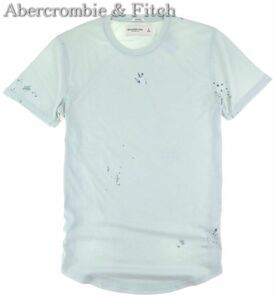 【メール便送料250円】新品本物 アバクロ Abercrombie & Fitch ソフト Tシャツ ブルー 344 / M