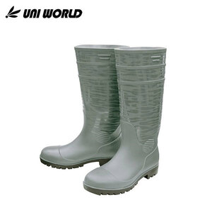  camouflage safety oil resistant bottom boots long height gray 3L size (27.5cm~28.0cm)