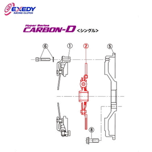 EXEDY エクセディ DH23D カーボンDシングル ZH02SDMC1 (2)DISC ASSY RX-8