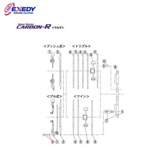 EXEDY エクセディ BS05 カーボンRマルチ MM023SBMC1 (9)BOLT SET ランサーエボリューション 4 5 6 7 8 9