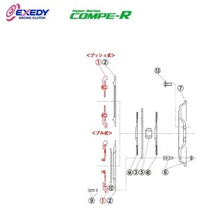 EXEDY エクセディ CM40S コンペR ZM022SBL (1)C.COVER RX-7 FD3S