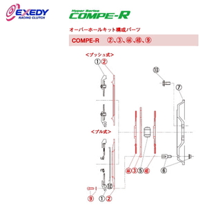 EXEDY エクセディ OH37 コンペR FM012SBL オーバーホールキット インプレッサ GC8