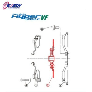 EXEDY エクセディ DH35D ハイパーシングルVF HH01SDV (2)DISC ASSY S2000