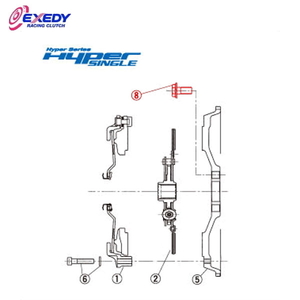 EXEDY エクセディ BF08 ハイパーシングル NH02SD1 (8)BOLT F/W シルビア S15