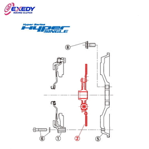 EXEDY エクセディ DH03D ハイパーシングル ZH01SD (2)DISC ASSY RX-7 FD3S