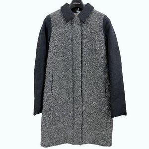 【中古】Aquascutum コート＜衣服＞ アウター グレー ブラック レディース