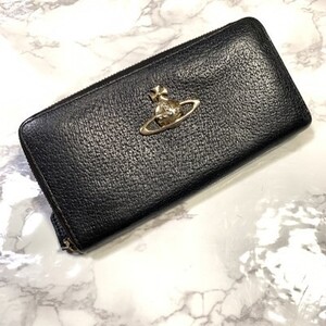 ヴィヴィアンウエストウッド 長財布 ラウンドファスナー ブラック Vivienne Westwood #B119