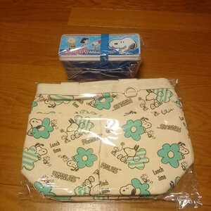  prompt decision! elected goods Snoopy Sapporo most keep cool lunch tote bag & Snoopy lunch BOX