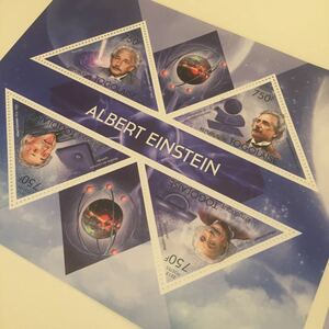 ○【送料無料】未使用 海 外 切 手 シ ー ト 2枚セット ポ ス ト アルバートアインシュタイン einstein 