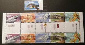  Australia dangerous living thing (5 kind ream pair +1 kind ) MNH