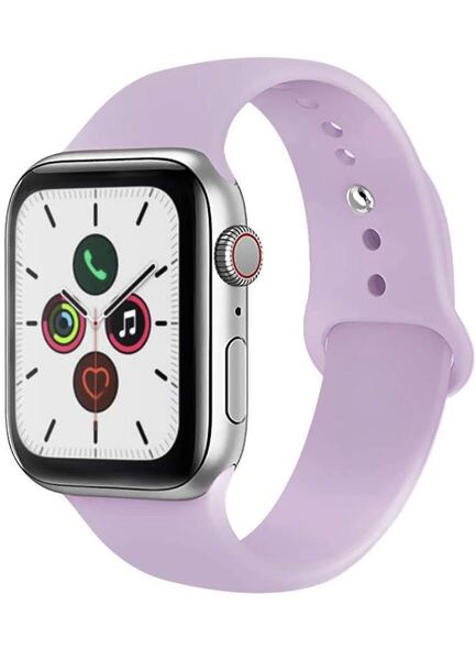 Apple アップルウォッチ バンド シリコン 交換ベルト　ラバーベルト42/44/45/49mm シリーズ2345678SEスポーツバンド　柔らか　ラベンダー