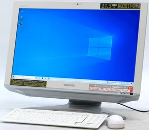  Toshiba dynabook Qosmio D710/T7BWB PD710T7BBFWB # i5-M480/4G/1TB/BD-RE/HDMI/Web камера / высота разрешение /21.5 дюймовый /Windows 10 жидкокристаллический в одном корпусе 