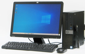 DELL Optiplex 5050-7600SF ■ 19インチワイド 液晶セット i5-7600/4G/500G/DVDマルチ/Windows 10 デスクトップ