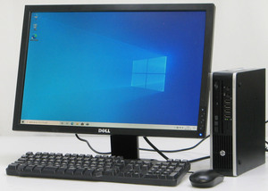 HP Compaq 8200 Elite USDT-2500S ■ 22インチ 液晶セット i5-2500S/4G/250G/DVDマルチ/ウルトラスリム/Windows 10 デスクトップ
