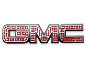 GMC クローム レッドクリスタル エンブレム GC350-07CR