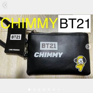 BTS BT21 Jimin CHIMMY パスケース 定期入れ リール付き 防弾少年団 バンタン 小物入れ コインケース 小銭入