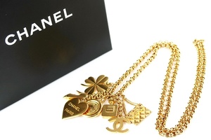 [ очень красивый товар ]CHANEL Chanel Icon колье здесь Mark Gold бренд аксессуары 96P печать мелкие вещи женский [KD88]