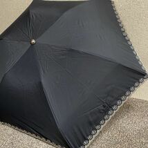 新品 ランバン 日傘 傘 折りたたみ傘 遮光 黒 晴雨兼用 パラソル_画像4