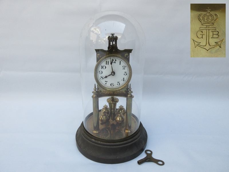 年最新ヤフオク!  ガラスドーム 置時計アナログの中古品・新品