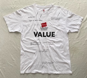 Hanes Comfort Soft HEAVY WEIGHT　VALUE 　Tシャツ　L　ヘインズ　ストアディスプレイ　プロモ