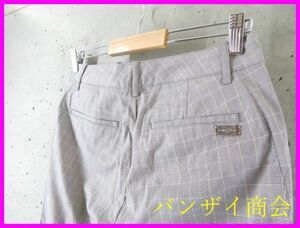 006m31◆良品です◆76cm◆Calvin Klein GOLFカルバンクライン グレンチェック柄 ストレッチ ゴルフパンツ 11号/ボトムス/レディース/女性