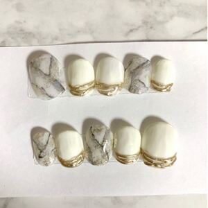 ネイルチップ 大理石ネイル No.8