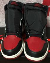 国内正規　新品　NIKE AIR JORDAN 1 RETRO HIGH OG　555088-610　10.5　28.5　ジョーダン　ブレッドトゥ　BRED TOE　つま赤　ナイキ_画像2