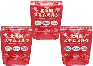【宅配便送料無料】　 雪印メグミルク　北海道スキムミルク　360ｇ×3袋　　　【低脂肪　脱脂粉乳　製菓材料　製パン材料】