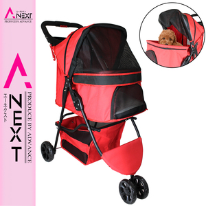  pet Cart carry cart folding type small size dog medium sized dog cat red / red carry bag dog Cart 